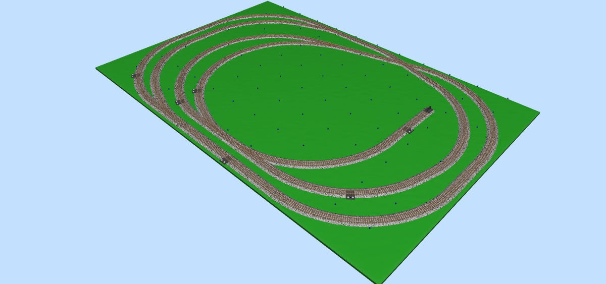 HO4 Twice AroundCode 100 Track Plan atlasmodelrailroad