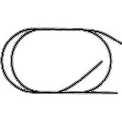 HO-13 Simple Oval With Spurs-Code 100 Track Plan