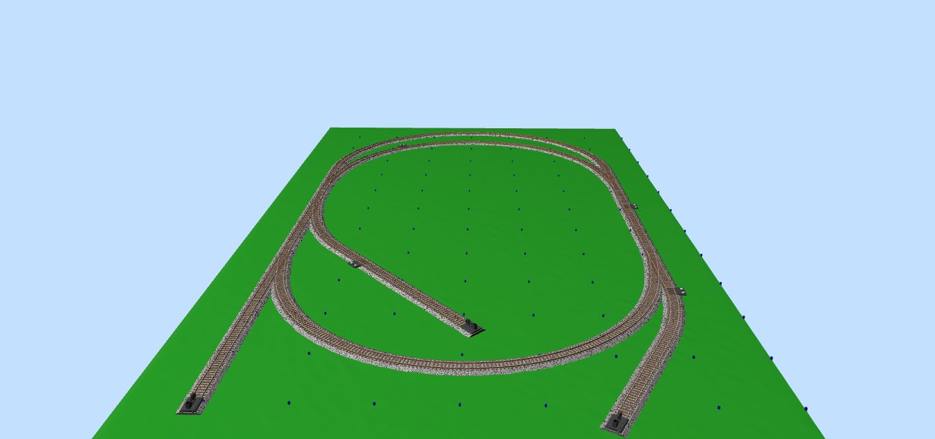 Scarm N Gauge Model Railway Track Plans HO-13 Simple Oval