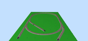 HO-13 Simple Oval With Spurs-Code 100 Track Plan