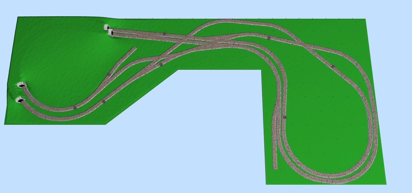 HO-22 Grade Crossing Deluxe-Code 100 Track Plan